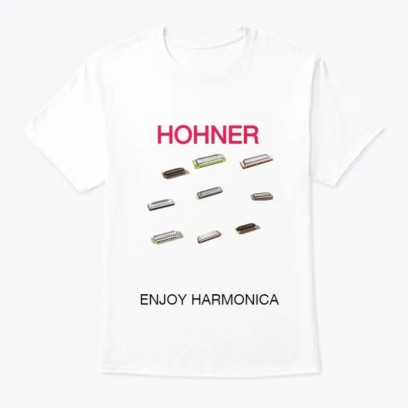 Harmonica T-Shirt  Various Harps