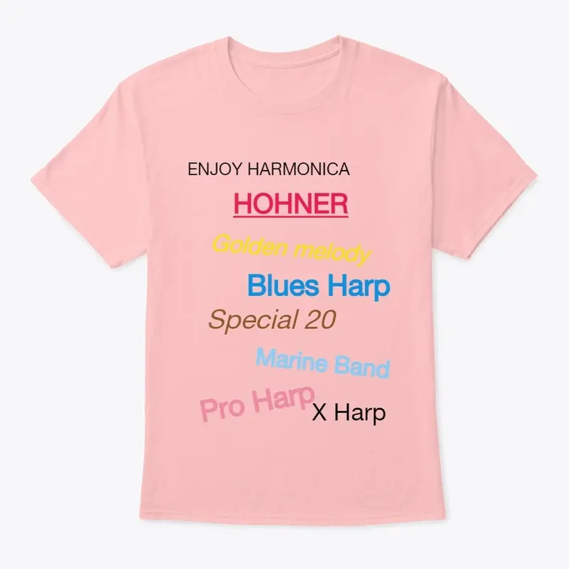 Harmonica T-Shirt Types