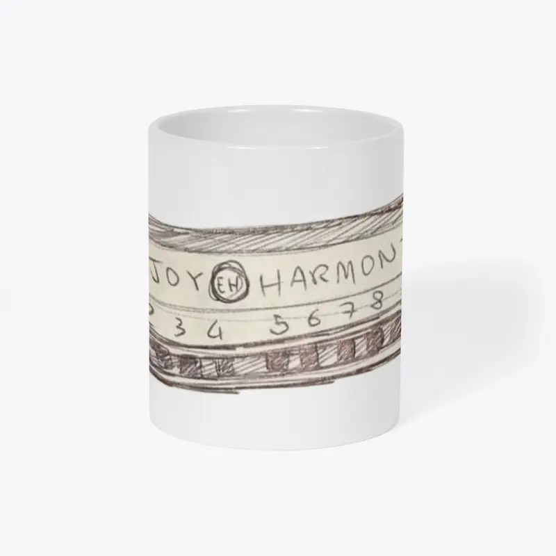 Harmonica Mug Sketch